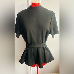 Elegant Shein Curve Black Peplum Women's Top size xl